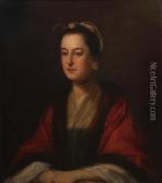 A Portrait Of Mrs. Newton Oil Painting - Tilly Kettle