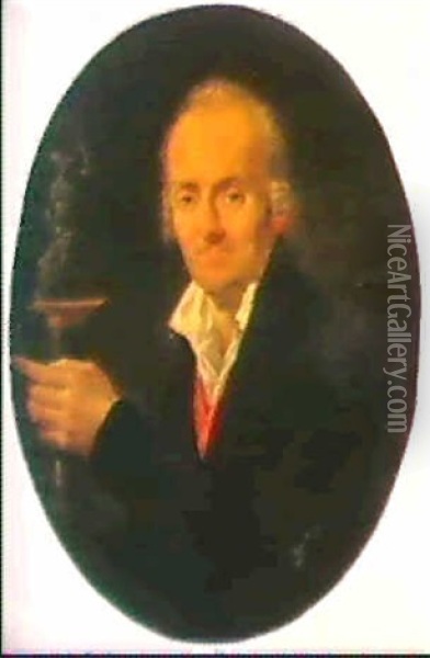 Portrait D'antoine De Mailly, Marquis De Chateaurenaud,     Tenant Une Figure De La Republique Oil Painting - Jean Baptiste Francois Bosio