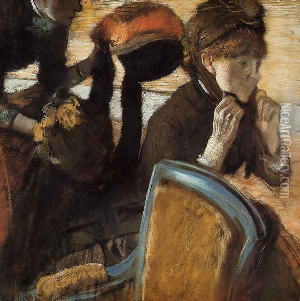 At the Milliner's II Oil Painting - Edgar Degas