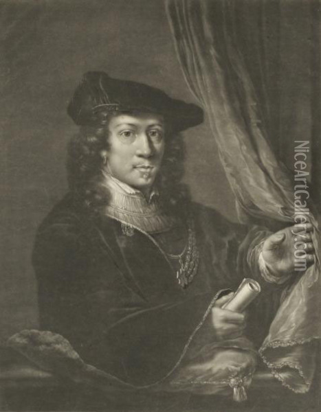 Portrait D'homme Oil Painting - Rembrandt Van Rijn