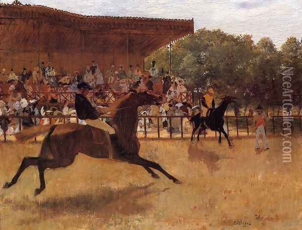 The False Start Oil Painting - Edgar Degas