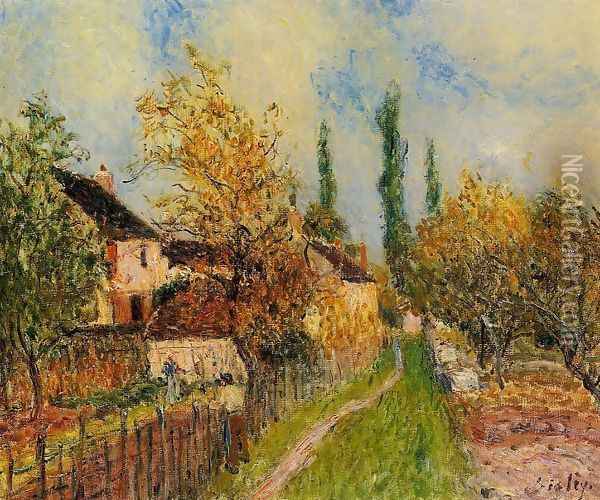 Path at Sablons Oil Painting - Alfred Sisley