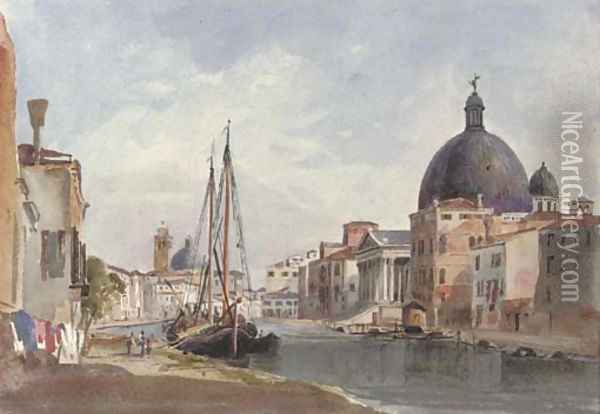 S. Simeon Piccolo, Venice Oil Painting - Harriet Cheney