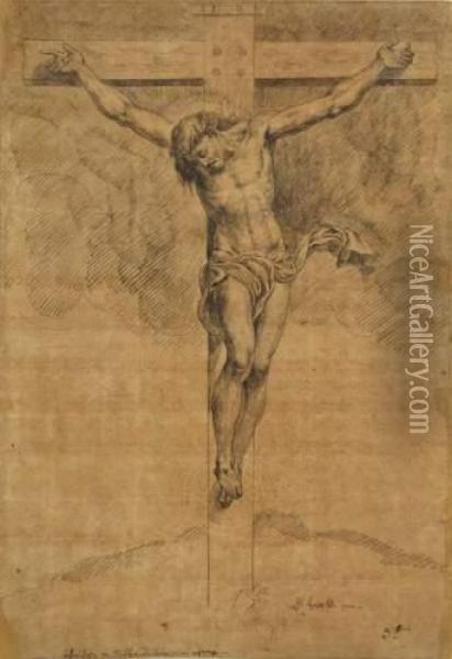La Crucifixion Oil Painting - Jean-Baptiste Huet I