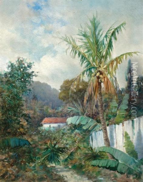Sunny Day, Florida Oil Painting - William Henry Hilliard