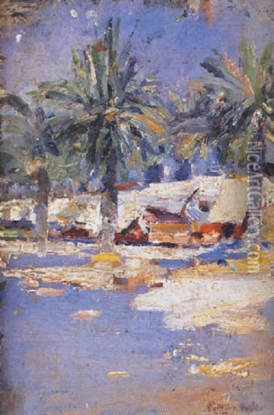 Palmeral Oil Painting - Joan Roig Soler