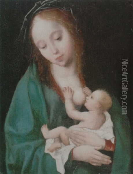 The Virgin And Child Oil Painting - Adriaen Isenbrant
