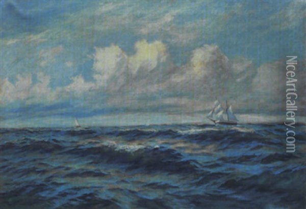 Marine Oil Painting - William De Goumois