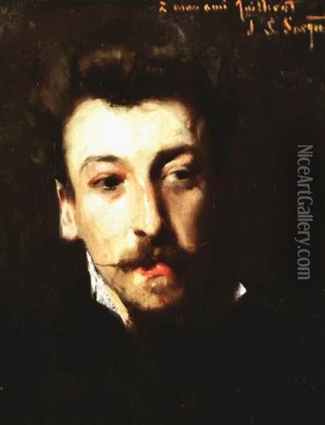 Portrait Of Eugene Guillerat, Artist Oil Painting - John Singer Sargent