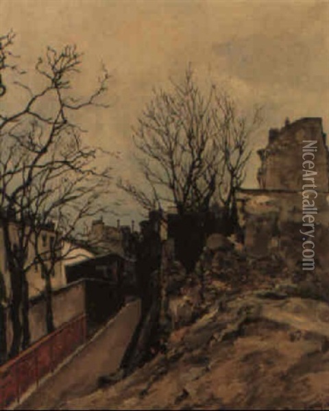 Le Maquis A Montmartre Oil Painting - Marcel Francois Leprin