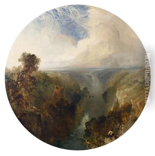 A Rocky Gorge Oil Painting - Edmund John Niemann