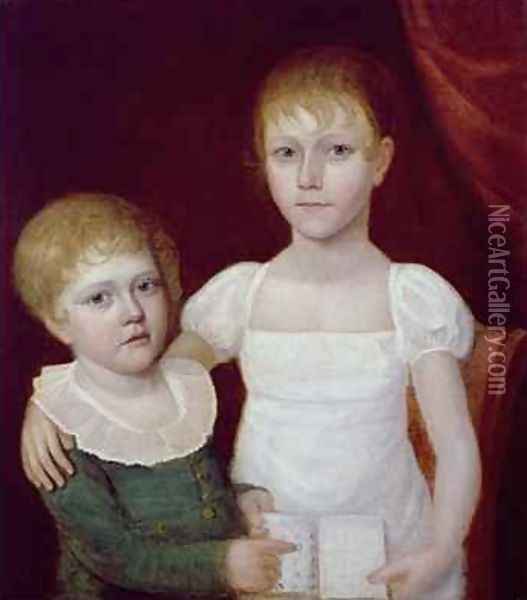 Juliet and John Wesley Paradise 1809-62, c.1815-20 Oil Painting - John Paradise