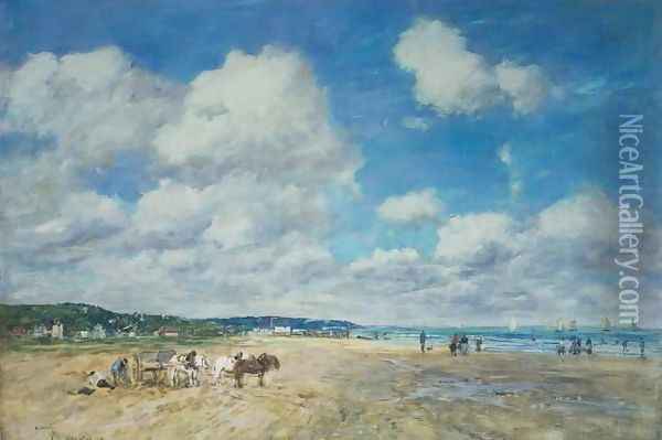 Deauville Oil Painting - Eugene Boudin