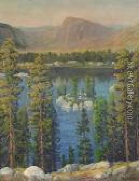 Lower Gale Lake, High Sierras Oil Painting - Maurice Braun