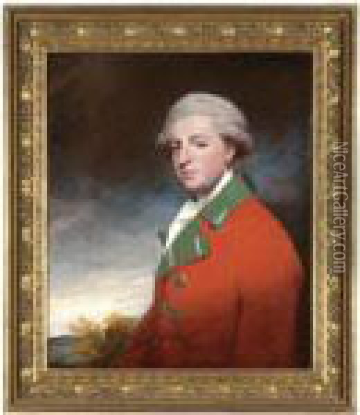 Portrait Of William Mcdowall Of St Kitts Oil Painting - George Romney