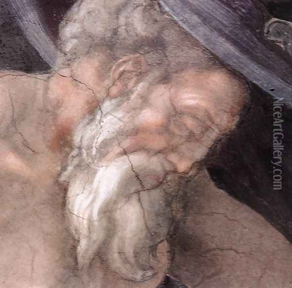 Drunkenness of Noah (detail-3) 1509 Oil Painting - Michelangelo Buonarroti