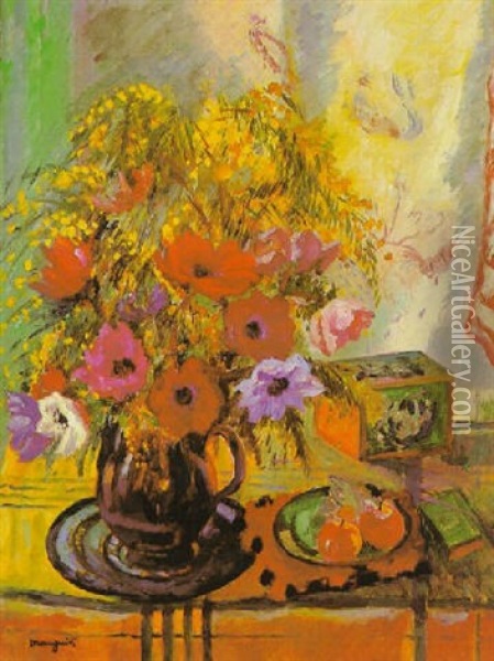 Fleurs Et Fruits Oil Painting - Henri Charles Manguin