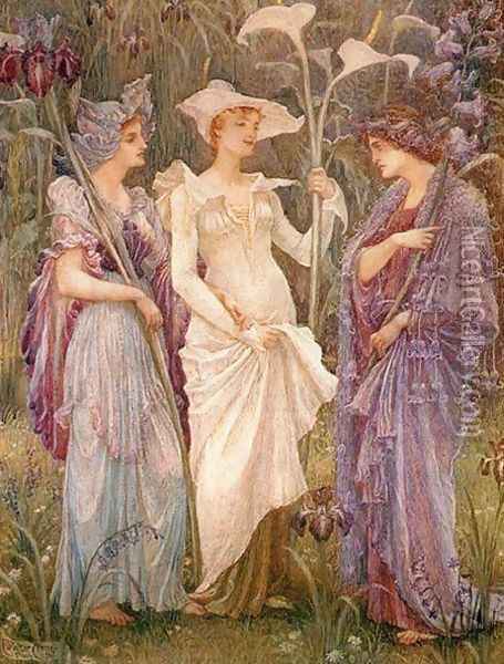 Signs of Spring Oil Painting - Walter Crane