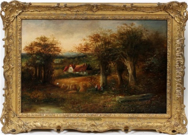 English Landscape Oil Painting - James Wallace