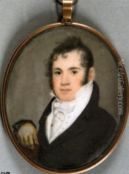 Portrait Of A Gentleman Oil Painting - William M.S. Doyle
