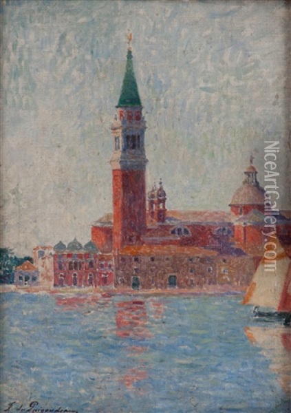 San Giorgio Maggiore, Venise Oil Painting - Ferdinand du Puigaudeau