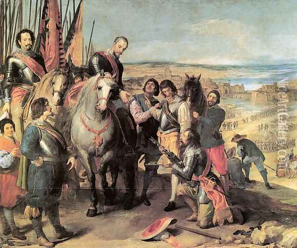 The Surrender of Juliers 1634 Oil Painting - Jusepe Leonardo