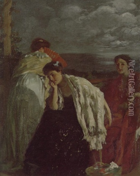 Idle Hours Oil Painting - Rupert Bunny