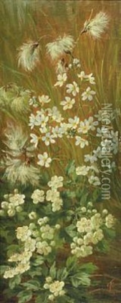 Meadow Flowers Oil Painting - Anthonie Eleonore (Anthonore) Christensen