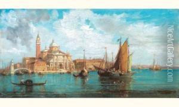 Vue De Venise Oil Painting - Giulio Rossi