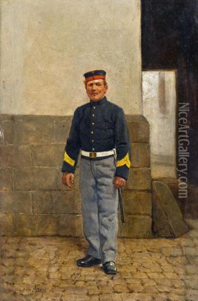 Soldat Oil Painting - Leon Abry