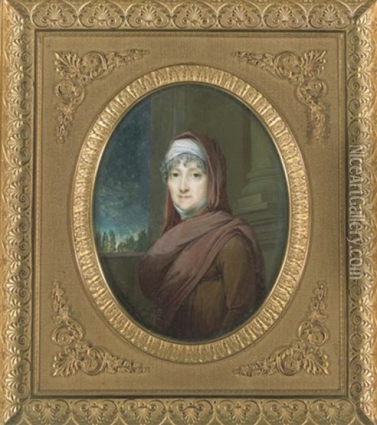 Portrait De Marie Laetizia Bonaparte, Dite Madame Mere Oil Painting - Francois Huet