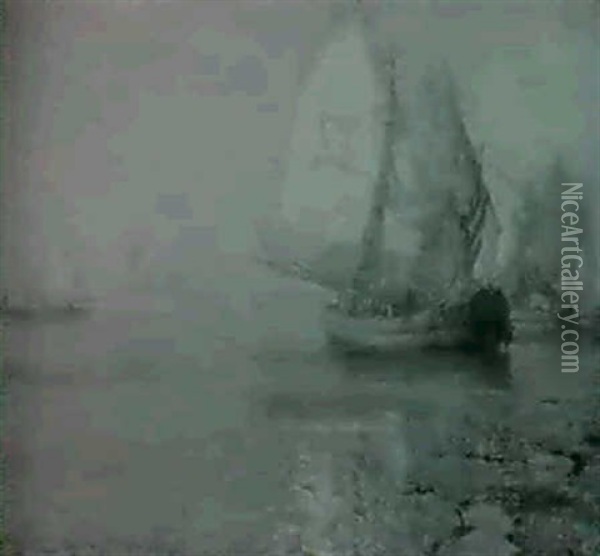 Venetian Boats Oil Painting - Walter Launt Palmer