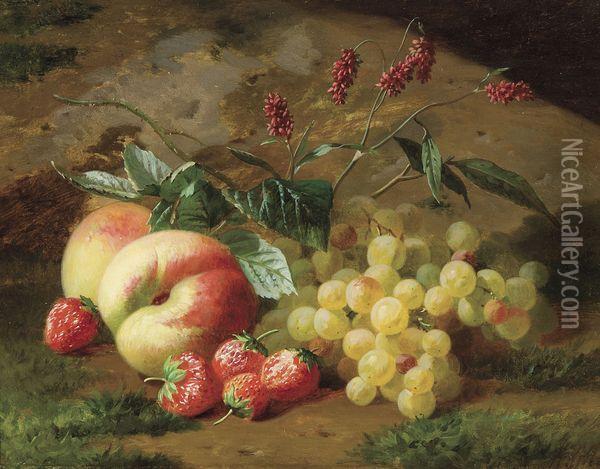 Nature Morte Aux Fruits Oil Painting - Henri Robbe