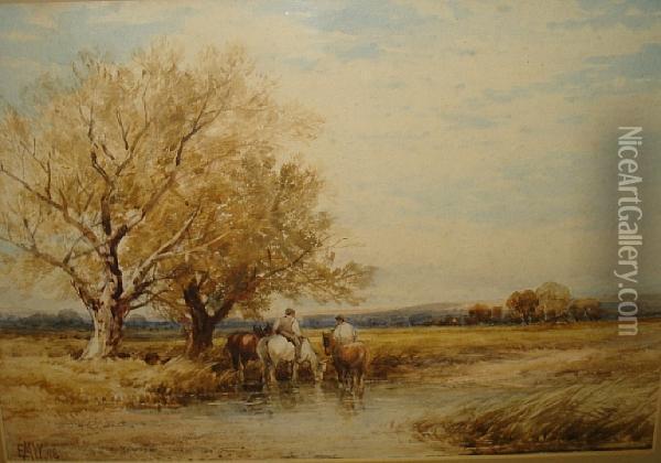 Amberley Wild Brooke Oil Painting - Edmund Morison Wimperis