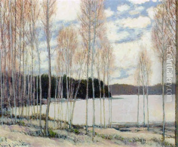Spring - Magnet Lake Oil Painting - Francis Hans Johnston