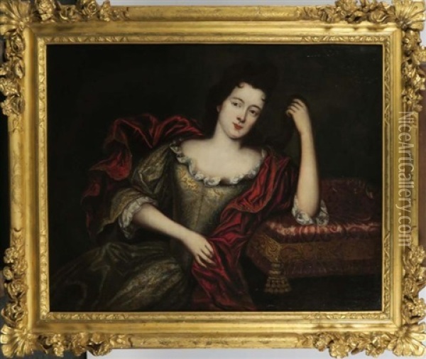 Portrait De Femme Oil Painting - Henri Gascars