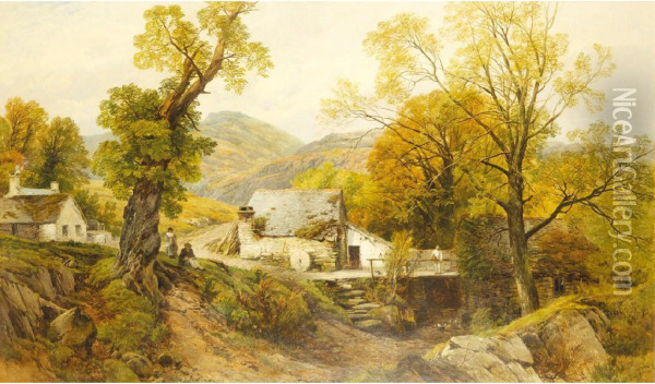 'dandey Mill' Oil Painting - Frederick William Hulme