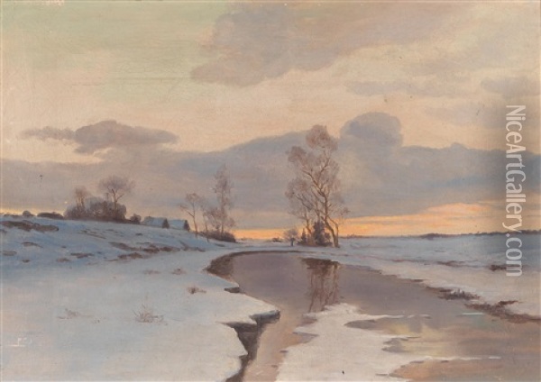 Early Spring Oil Painting - Ivan Ivanovich Endogouroff