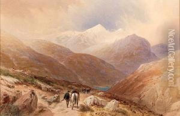 Glen Coe Oil Painting - Edward Matthews