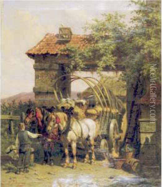 Return From The Field Oil Painting - Willem Jacobus Boogaard