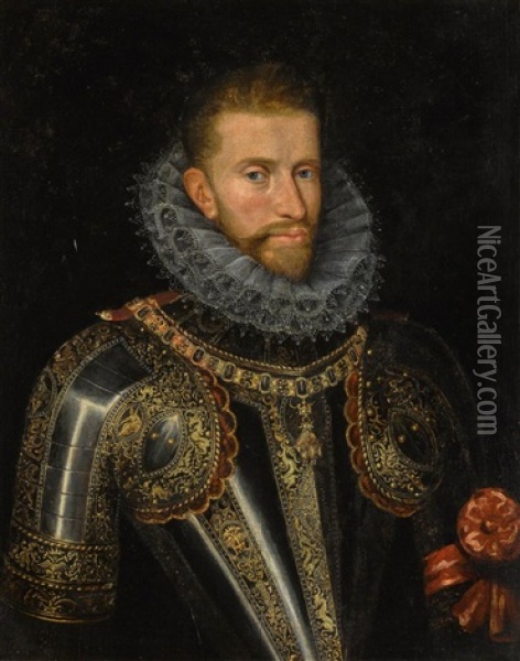 Portrait Of Albert Vii, Archduke Of Austria (1559-1621) Oil Painting - Frans Pourbus the younger