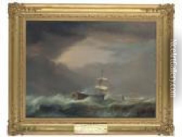 The East Indiaman York In Difficulties Off Margate Oil Painting - Robert Dodd