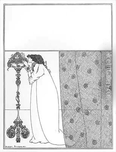 Cover Design for 'The Savoy' Oil Painting - Aubrey Vincent Beardsley