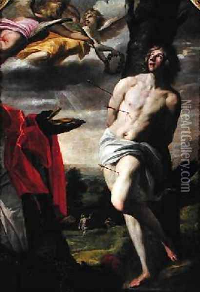 The Martyrdom of St Sebastian Oil Painting - Horace Leblanc
