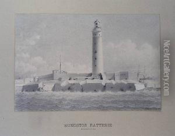 Latarnia Morska W Aleksandrii Oil Painting - Konrad Supanchich-Haberkorn