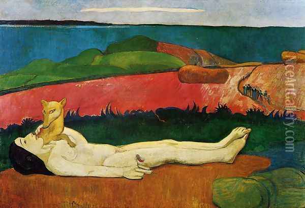 The Loss Of Virginity Aka The Awakening Of Spring Oil Painting - Paul Gauguin