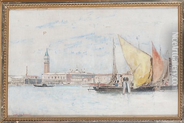 Venedig Motiv Oil Painting - Carl Skanberg