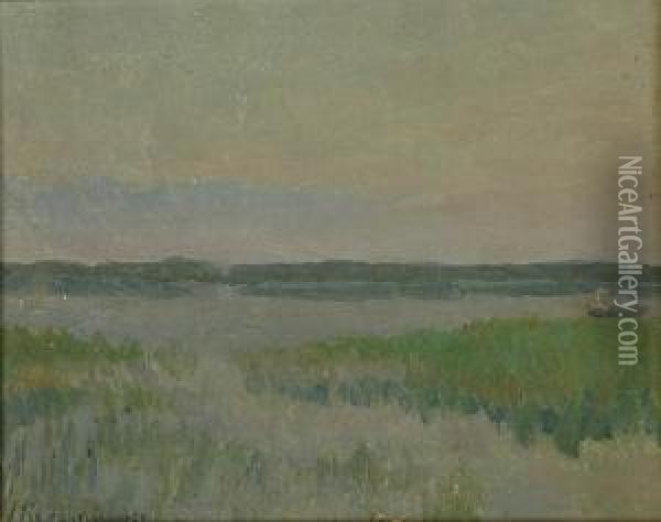 Nad Jeziorem Oil Painting - Jerzy Karszniewicz