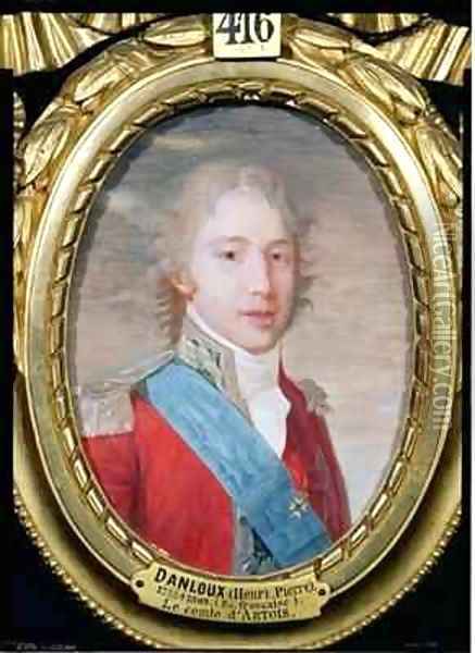 Portrait of Charles of France 1757-1836 Oil Painting - Henri Pierre Danloux