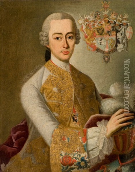 Portrait Of A Monarch Oil Painting - Franz Joseph Roesch